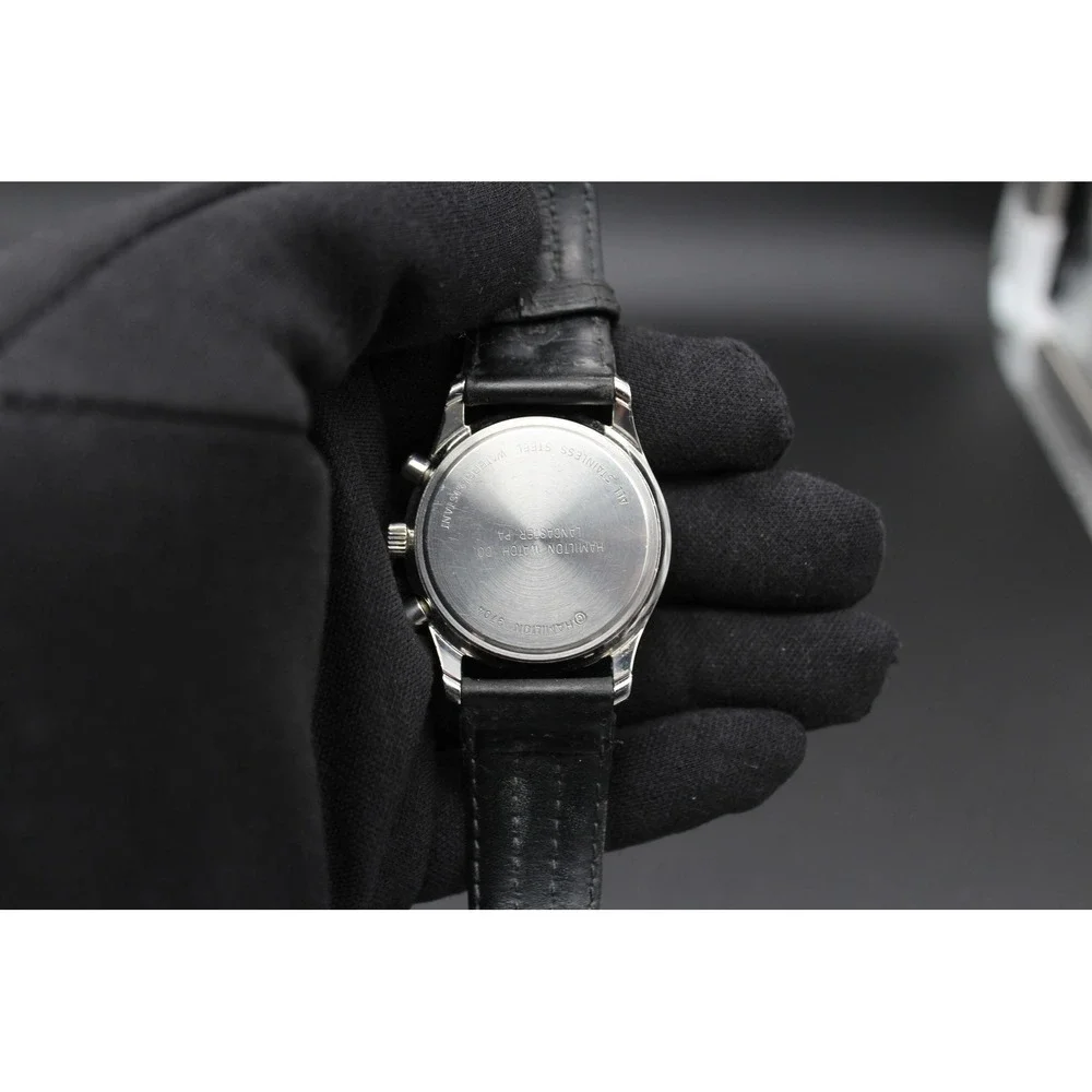 Hamilton 9704A Chronograph 38mm Swiss ETA 251.262 Black Dial Watch